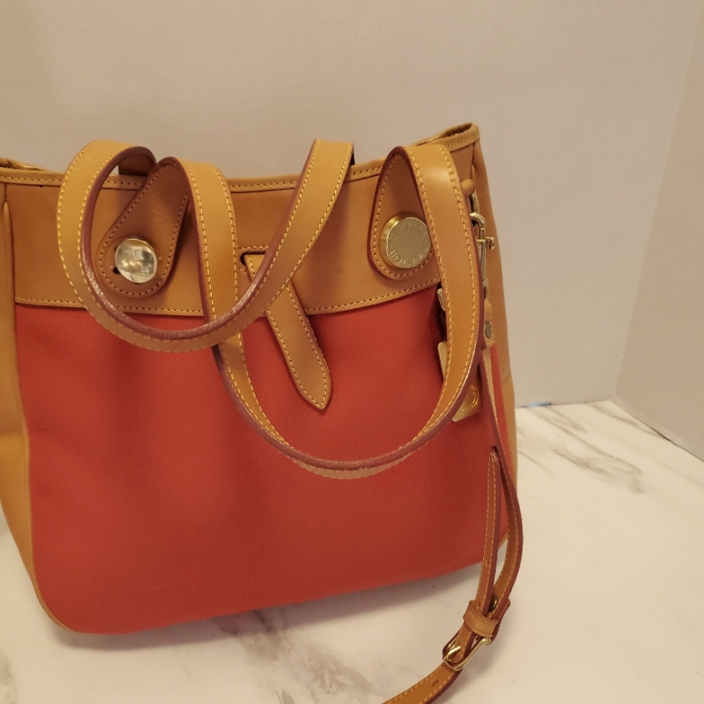 Dooney & Bourke red And Brown Shoulder Bag